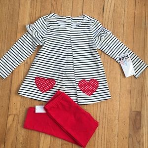 Brand New Kids Headquarters Girls 2 piece Set